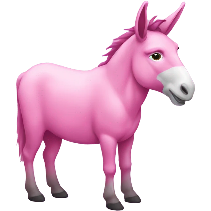 Pink donkey emoji