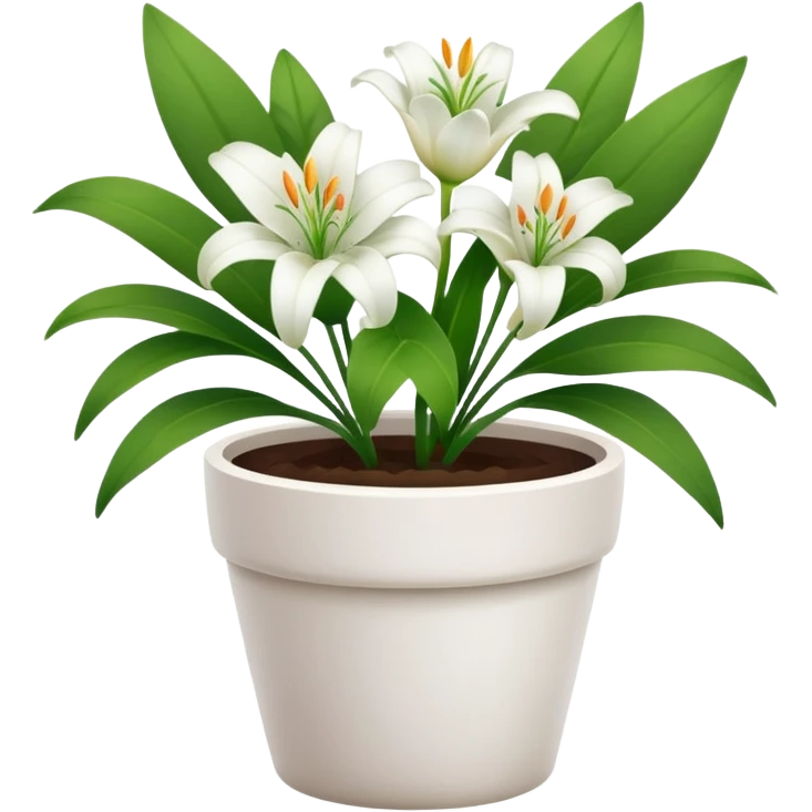 lily flower pot emoji