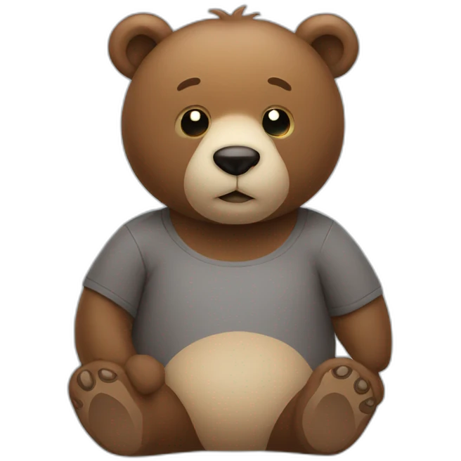 Autistic bear emoji