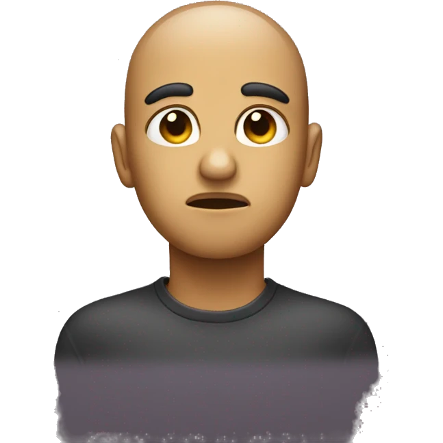 sombre face emoji