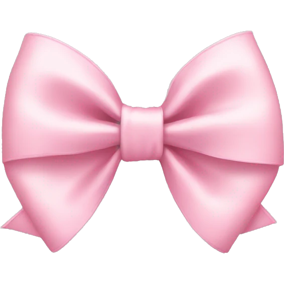 Light pink bow emoji