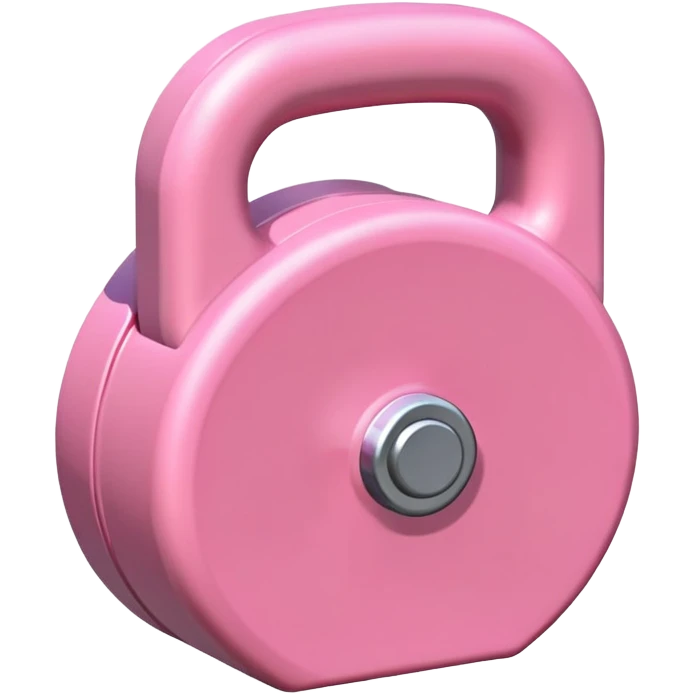 Light pink Gym weights emoji