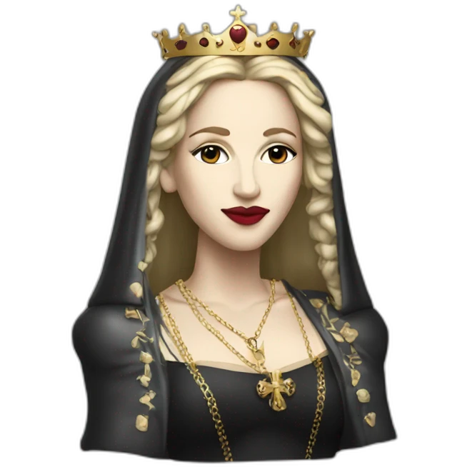 Madonna the Queen of pop emoji