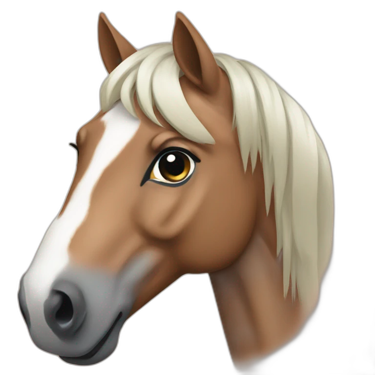 Horse crop emoji
