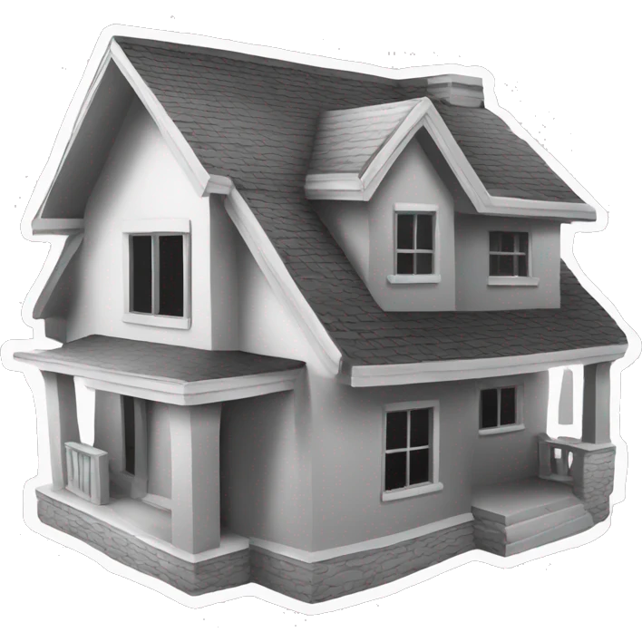 house construction black and white emoji
