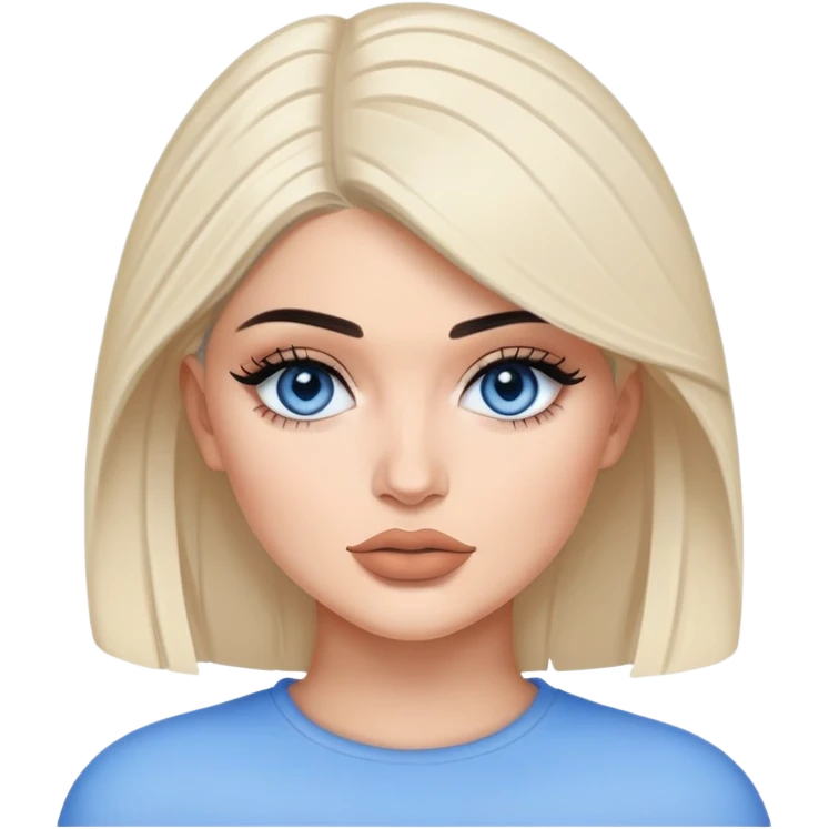 Kylie Jenner blue eyes emoji