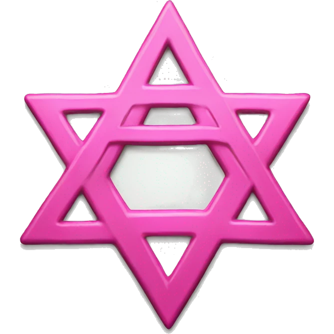 pink star of david emoji