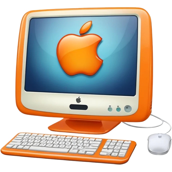 Apple iMac Y2K emoji