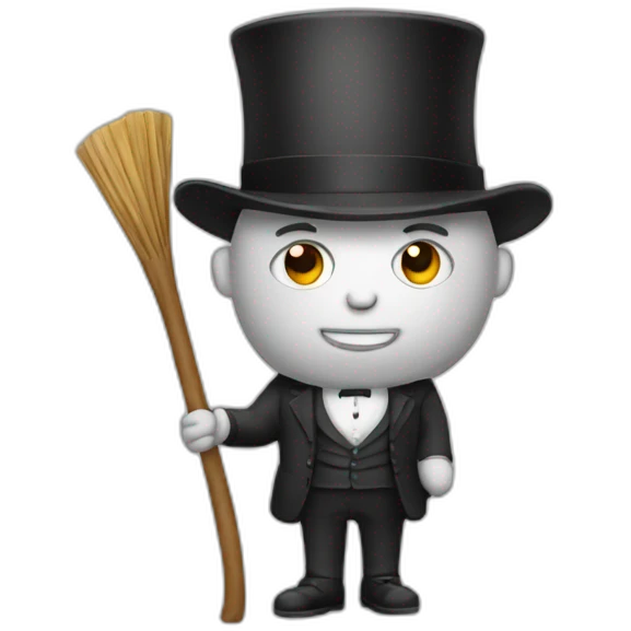 Gent with stick emoji