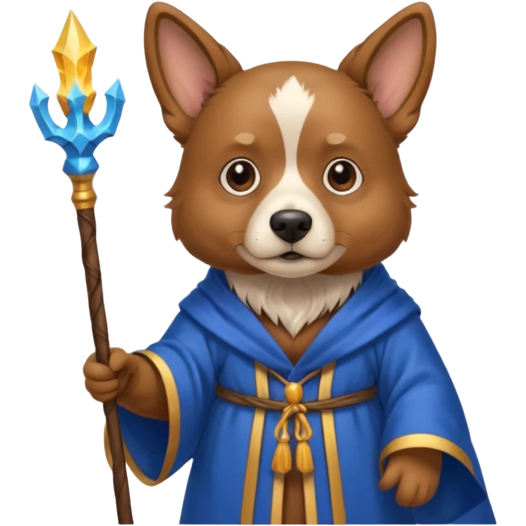 Dog wizard emoji