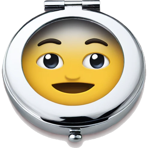 Compact mirror  emoji