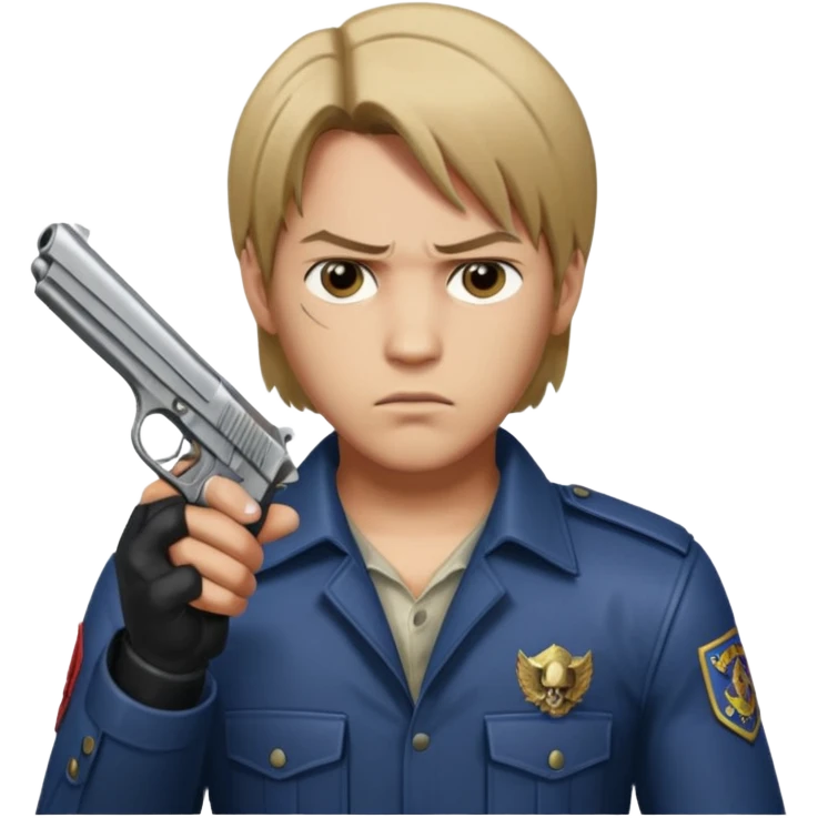 Leon s kennedy took his pistol emoji