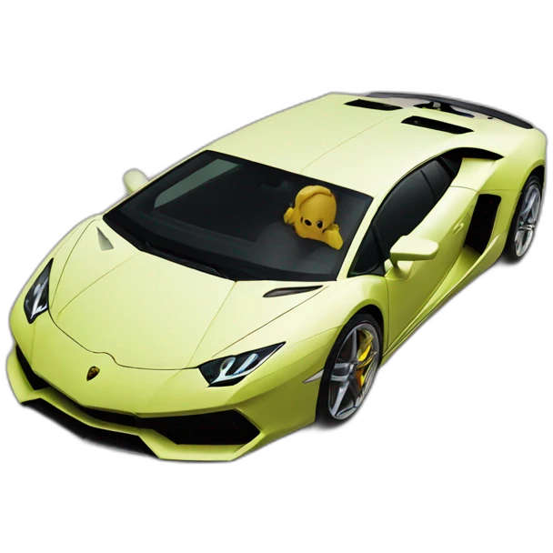 Lamborghini in Dubai emoji