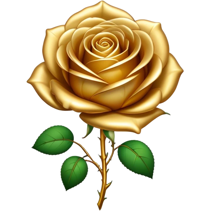 gold rose emoji