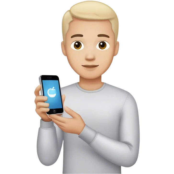 men with iphone emoji