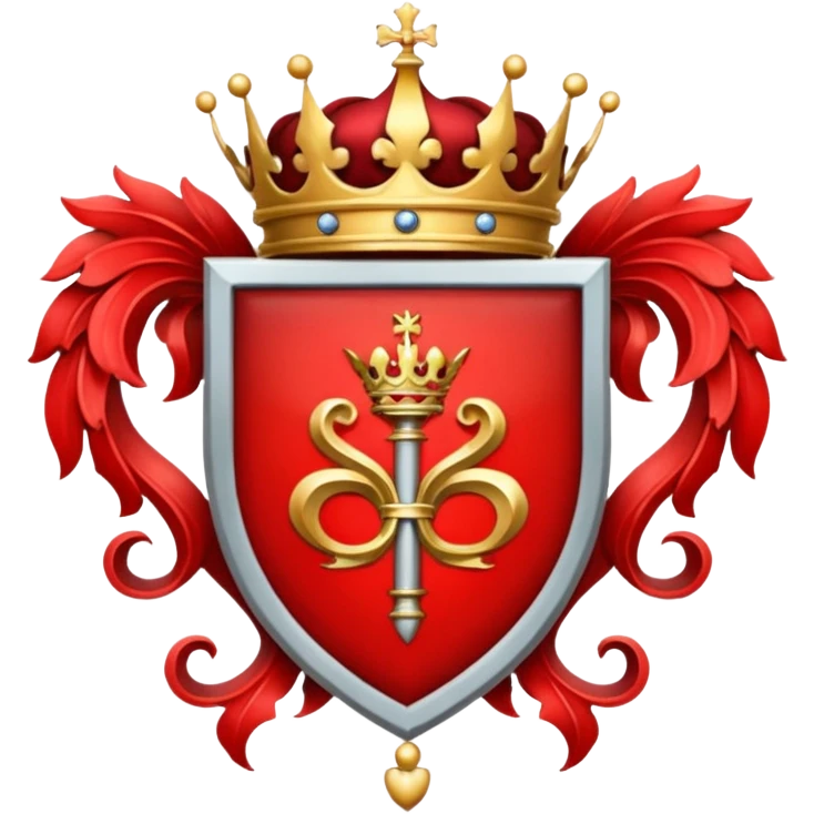 Royal crest (mainly red) emoji