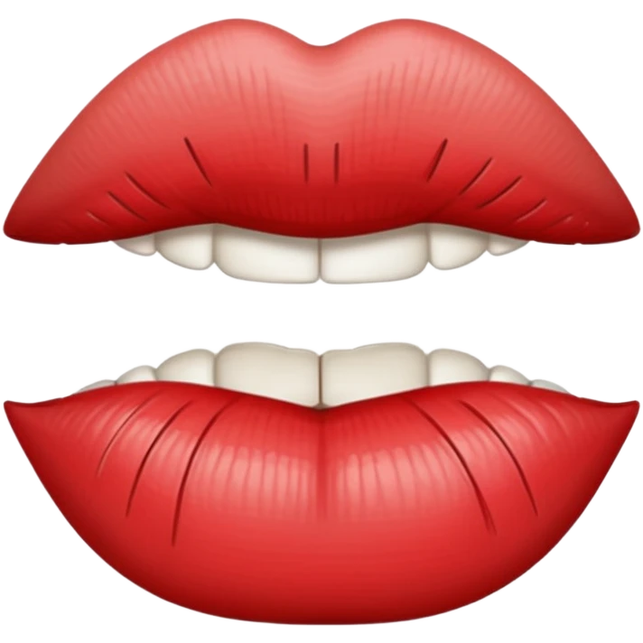 Lips stitched shut  emoji