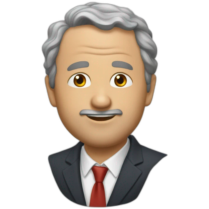 Denis Brogniart qui dit « Ha! » emoji