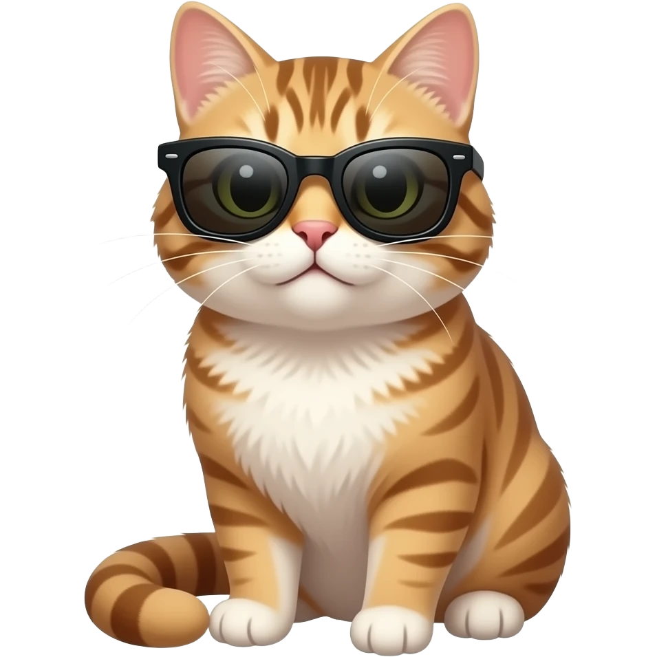 Cat wearing sunglasses emoji