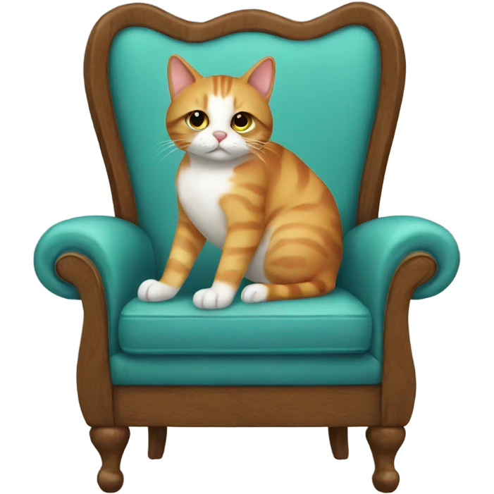 Cat on chair emoji