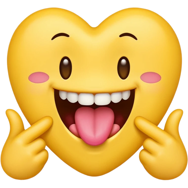 flirty emoji with tounge touching top teeth emoji