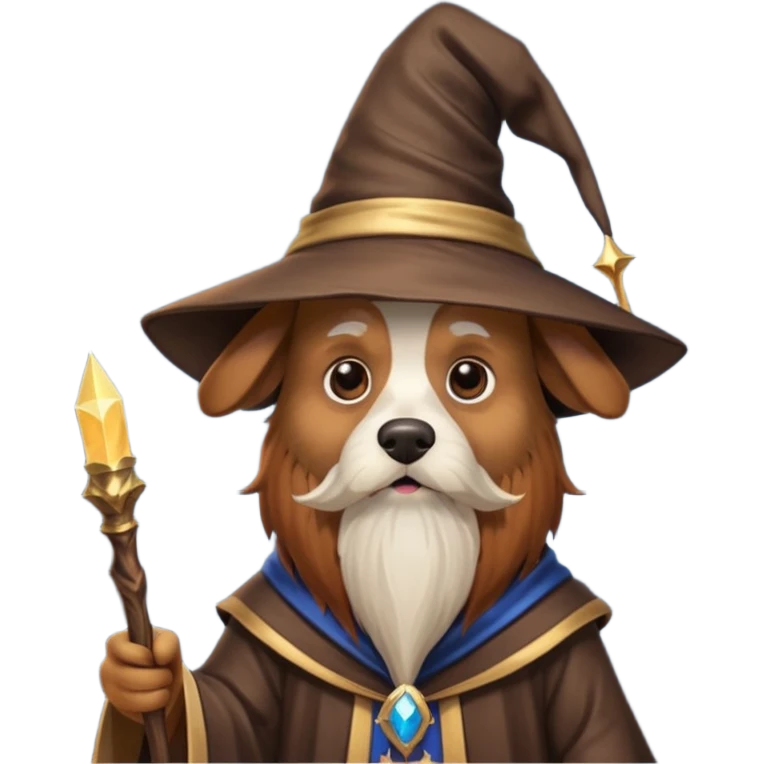 Dog wizard emoji