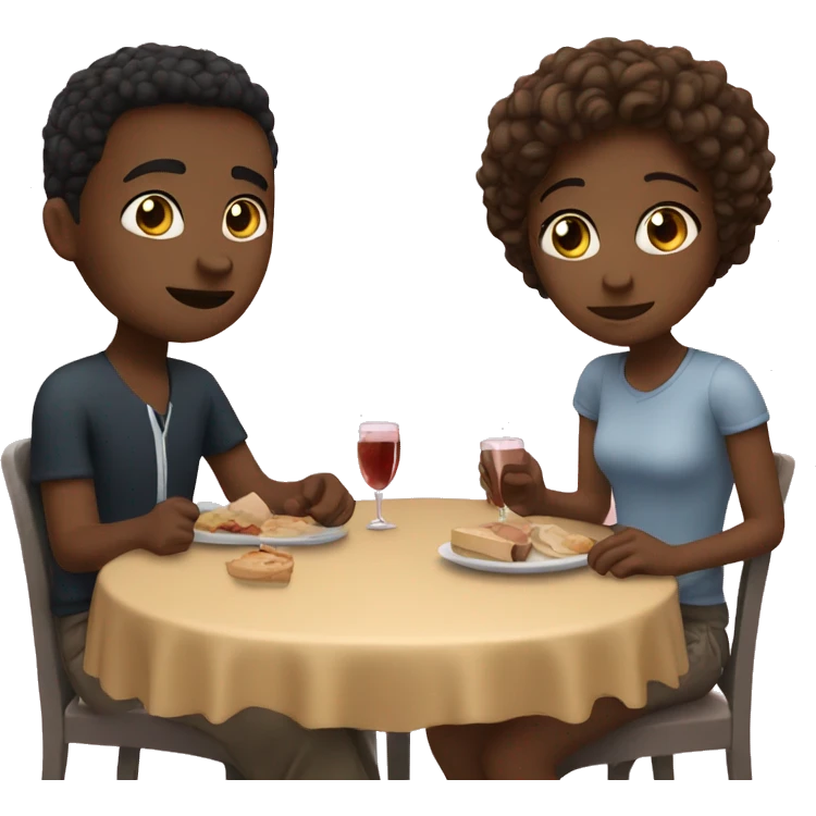 Girl and boy on a date emoji