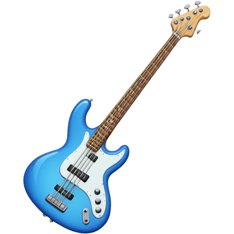 blue bass guitar emoji