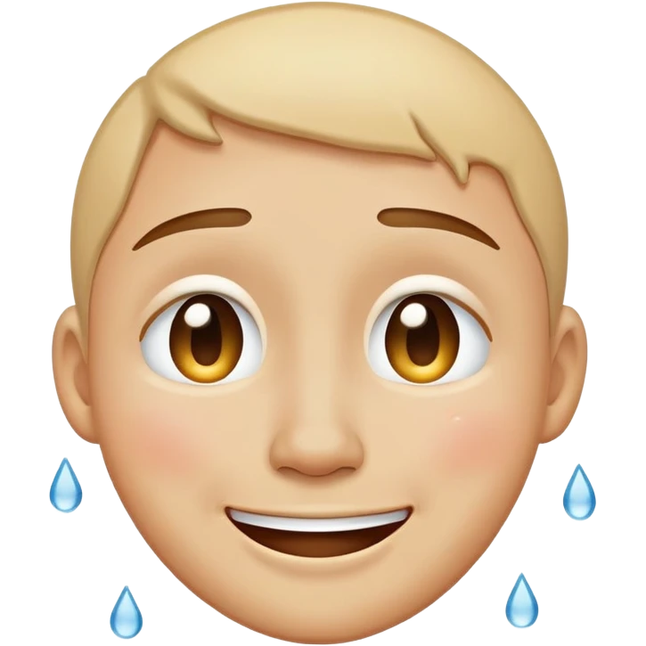 Smily face with tears emoji