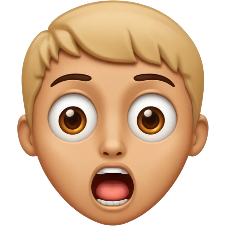 Shocked face emoji