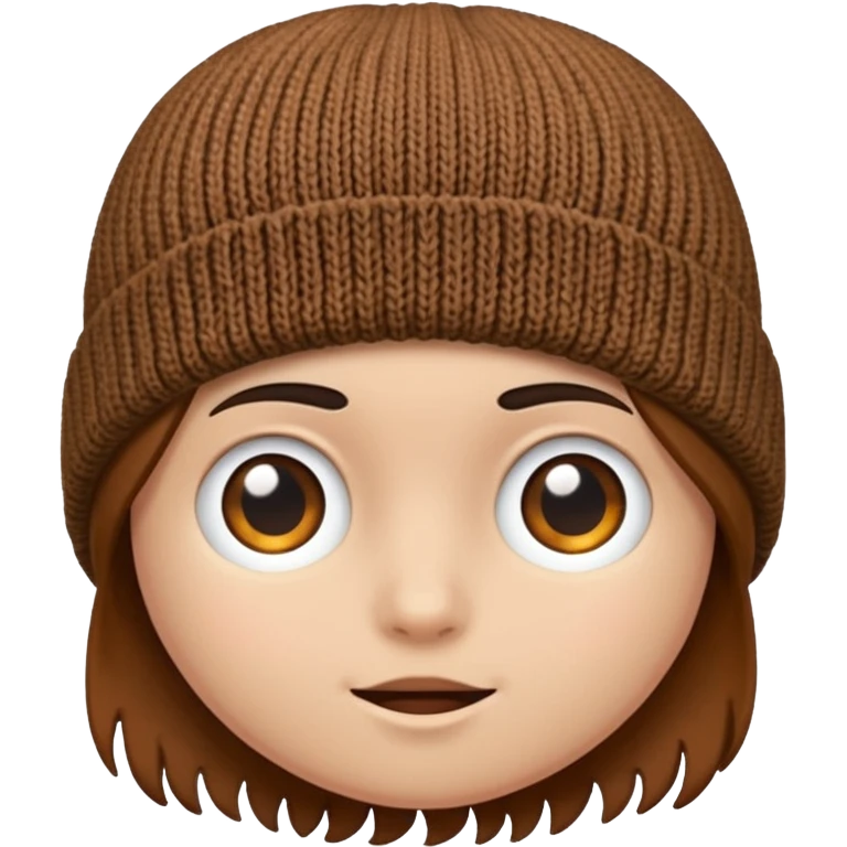 brown beanie emoji