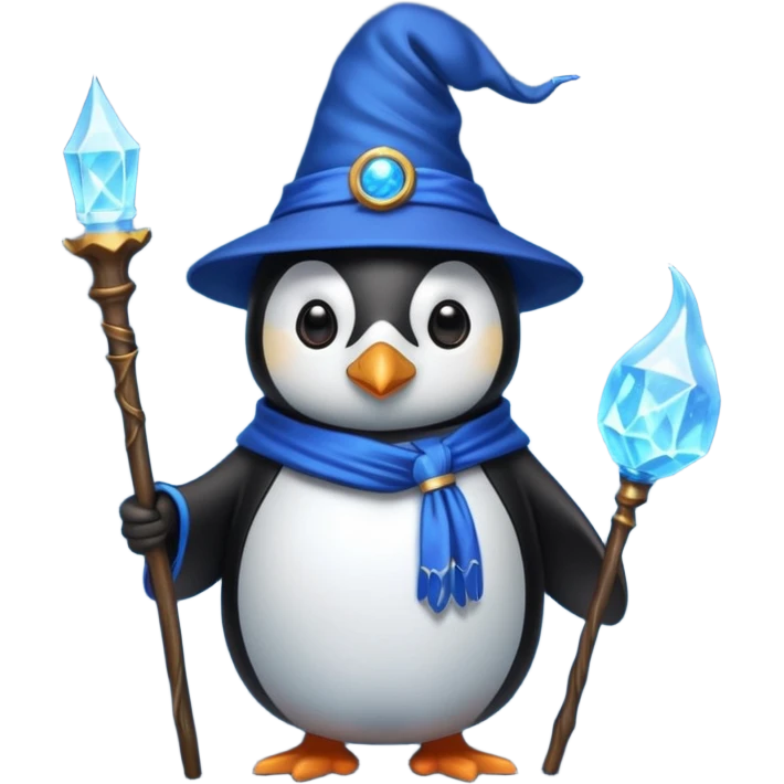 Penguin Wizard emoji
