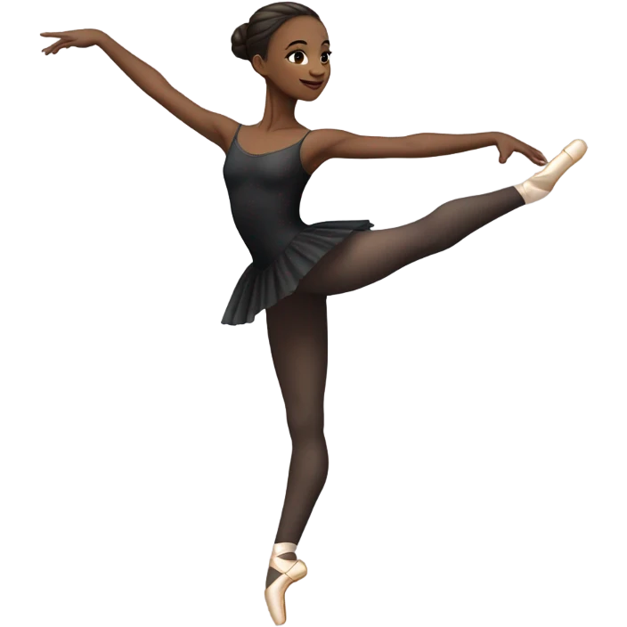 Ballet dancer in thigh highs emoji