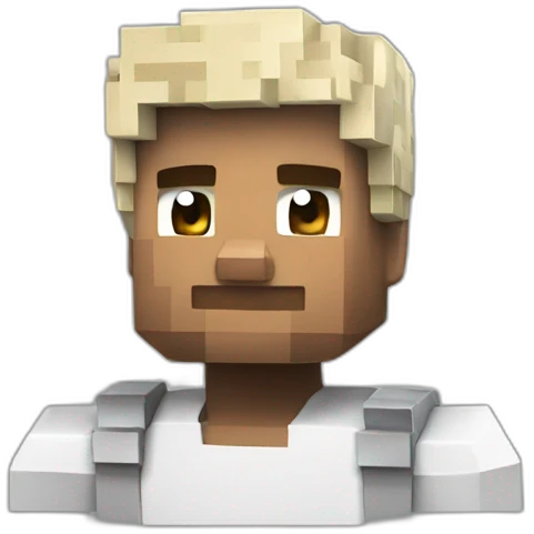 Minecraft A white man emoji