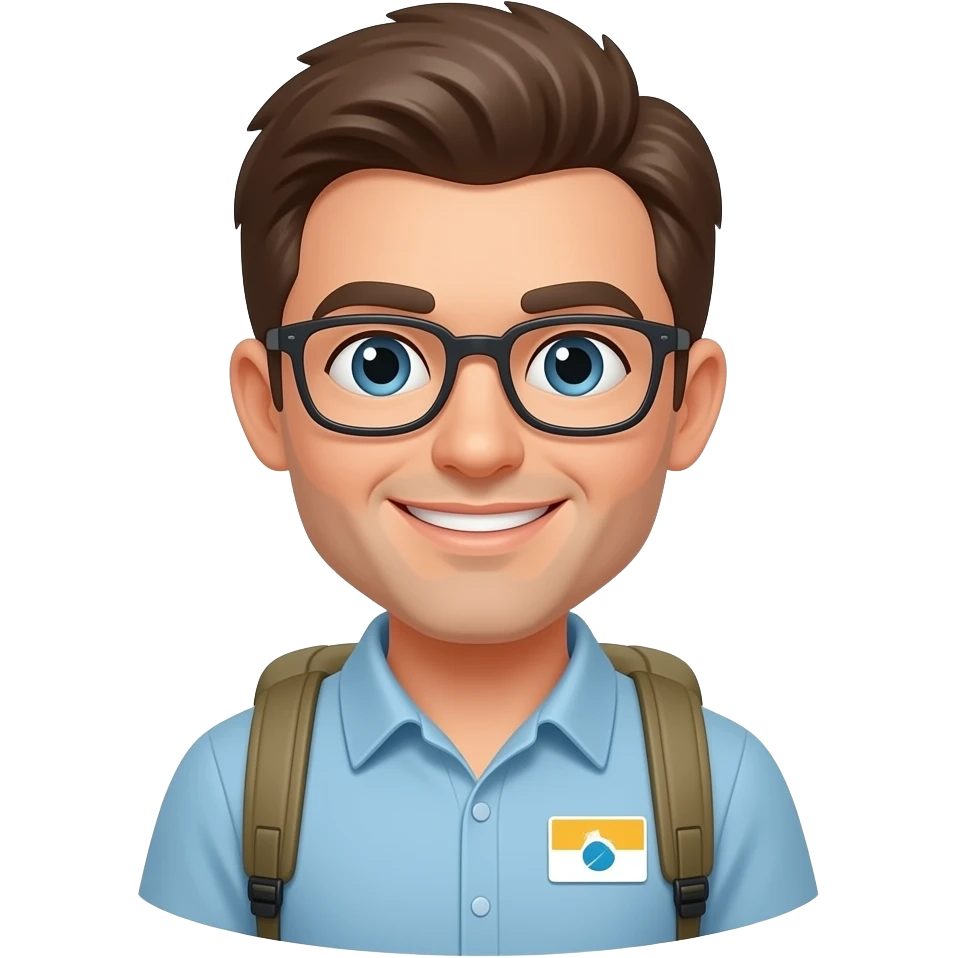a tour guide emoji