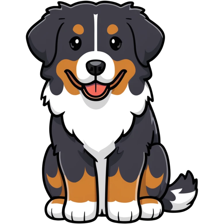 Bernese mountain dog emoji