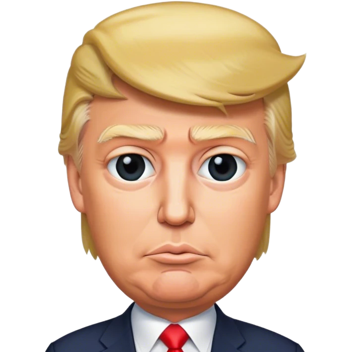 Donald  Trump hyperrealistic emoji