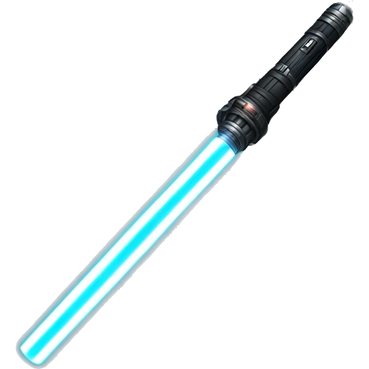 black lightsaber starwars emoji