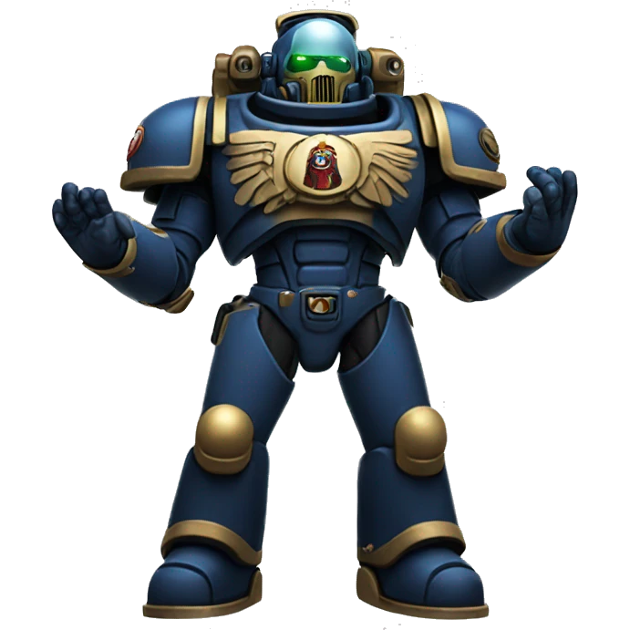 raised hands space marine emoji