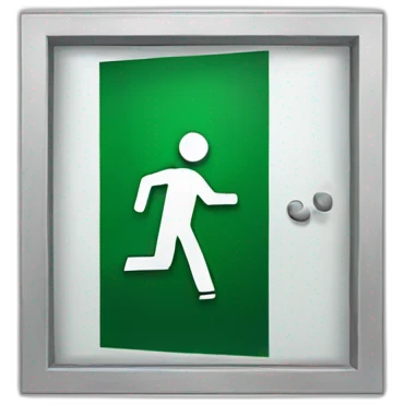 emergency-exit emoji