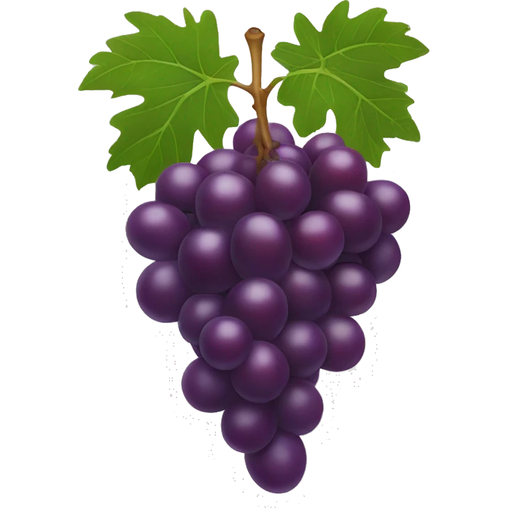Grapes that are the color red emoji