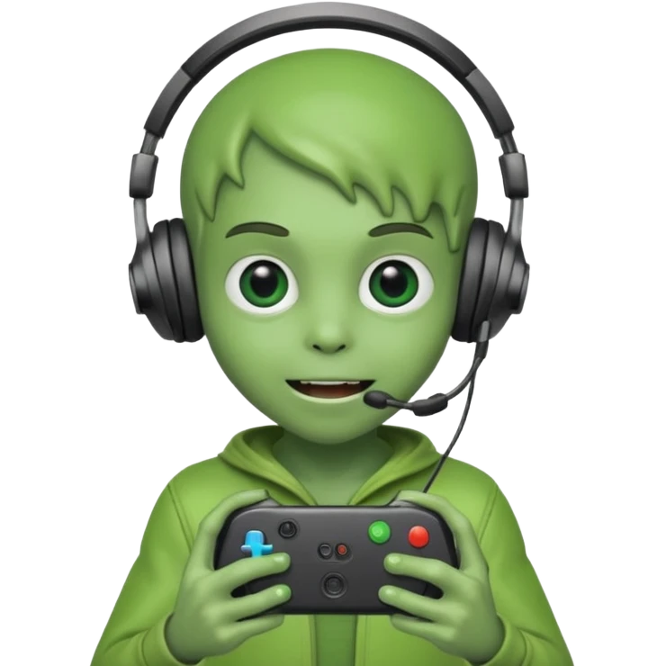 Alien Kid  gamer emoji