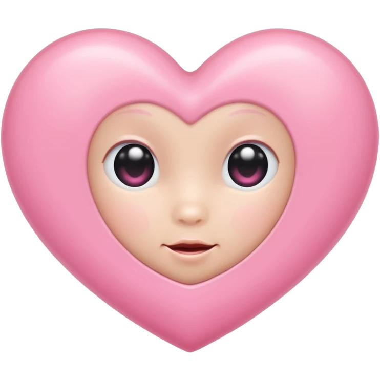 Baby pink heart emoji