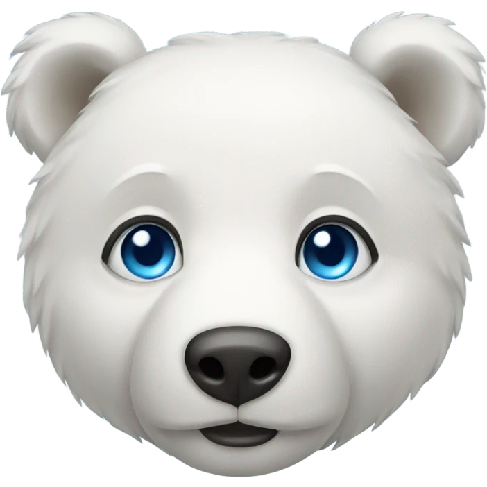 white bear with blue eyes  emoji