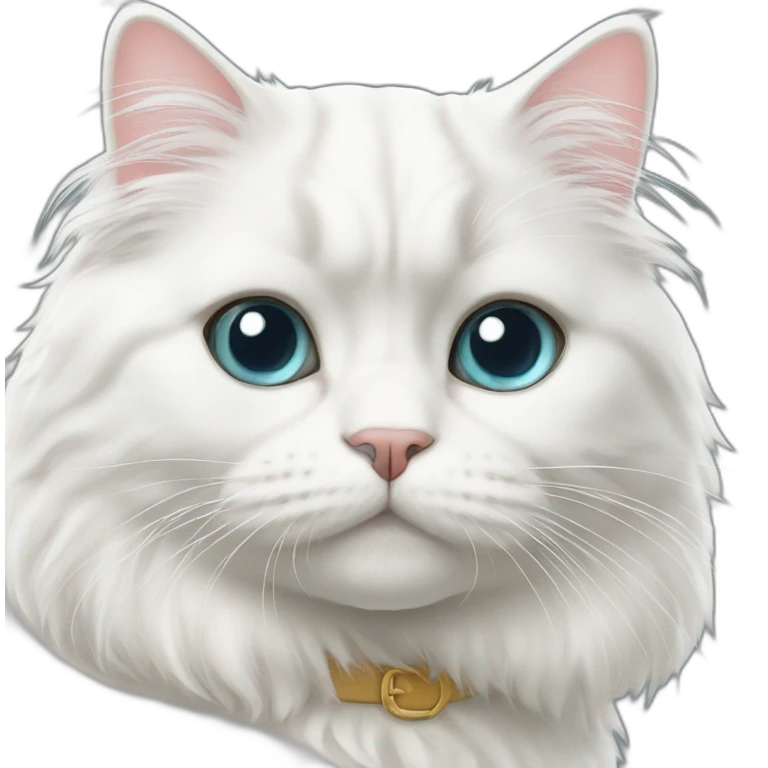 persian white cat emoji