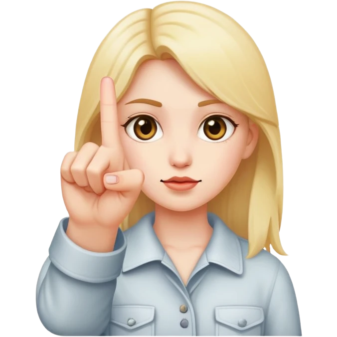 Girl sticking up middle finger  emoji