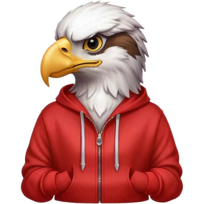 eagle with red hoodie emoji
