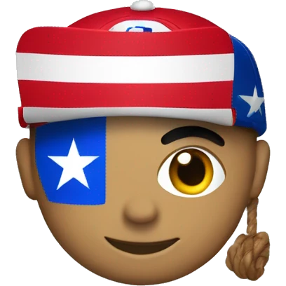 Puerto Rican flag and Mets logo emoji