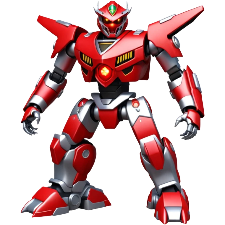 A mega zord tech bot with blood and glowing eyes in the style of your bleeding skull art, full body emoji