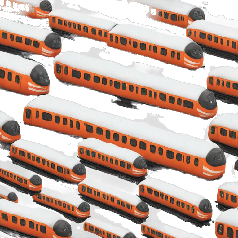 Lots of trains emoji
